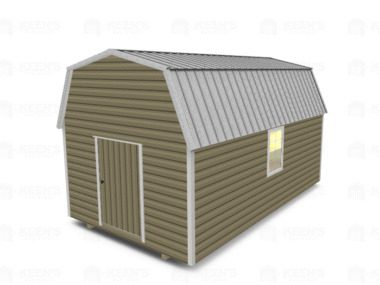 Keen's Buildings, 12x20 Lofted Shed Barn, KBS-GSD122007-1D2W