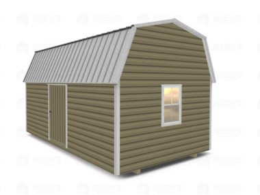 Keen's Buildings, 12x20 Lofted Shed Barn w/ Eve Side Door, KBS-GED122007-1D2W