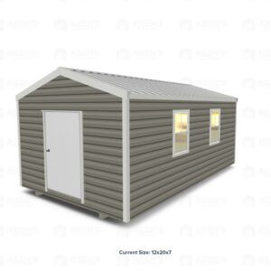 12x20 Shed w/ Gable Side Door