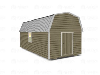 Keen's Buildings, 12x24 Lofted Shed Barn, KBS-GSD122407-1D2W