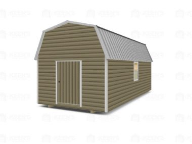 Keen's Buildings, 12x24 Lofted Shed Barn, KBS-GSD122407-1D2W