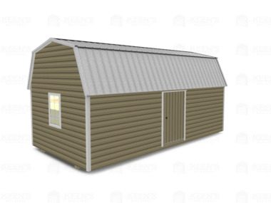 Keen's Buildings, 12x24 Lofted Shed Barn w/ Eve Side Door, KBS-GED122407-1D2W