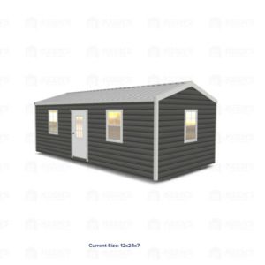 12x20 Shed w/ Eve Side Door