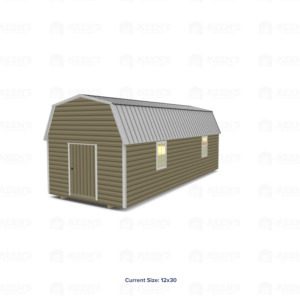 12x30 Lofted Shed Barn