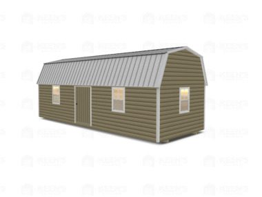 Keen's Buildings, 12x30 Lofted Shed Barn w/ Eve Side Door, KBS-GED123007-1D4W