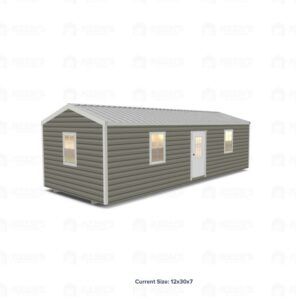 12x30 Shed w/ Eve Side Door