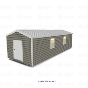 12x30 Shed w/ Gable Side Door
