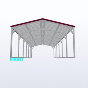 12x30x6 Vertical Roof Carport