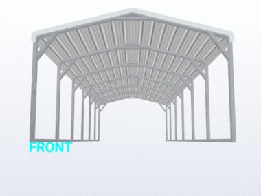 Keen's Buildings, 12x30x6 Carport, KBS-123006CP-REG