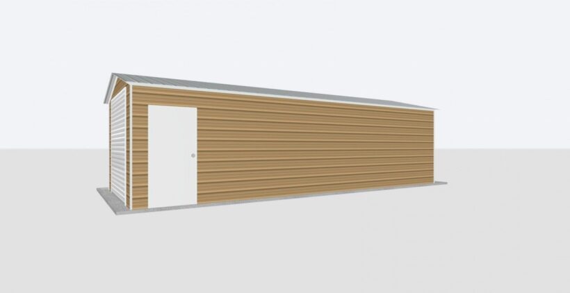Keen'S Buildings, 12X30X8 Metal Garage, Kbg-1G123008-1D1W