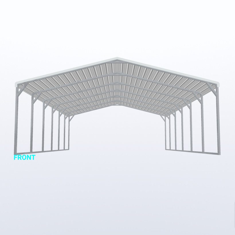 12X30X8 Carport Keen'S Buildings, 12X30X8 Carport, Kbs-123008Cp-Reg