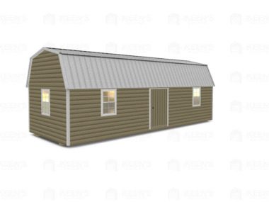 Keen's Buildings, 12x32 Lofted Shed Barn w/ Eve Side Door, KBS-GED123207-1D4W