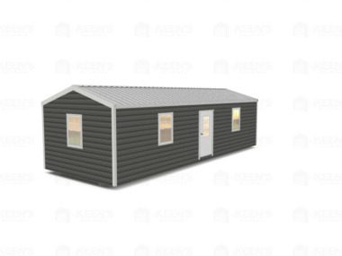 Keen's Buildings, 12x32 Shed w/ Eve Side Door, KBS-EG123207-1D4W