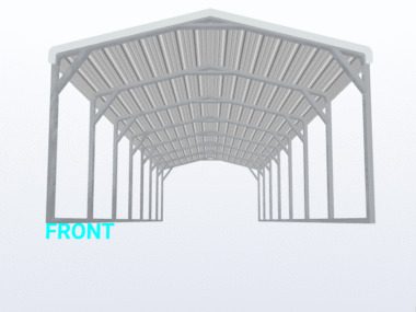 Keen's Buildings, 12x35x6 Carport, KBS-123506CP-REG