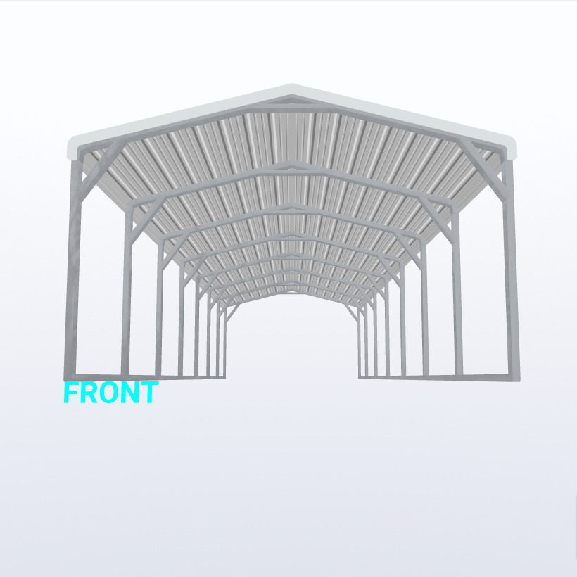 12X35X6 Carport Keen'S Buildings, 12X35X6 Carport, Kbs-123506Cp-Reg