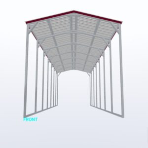 12x35x12 Vertical Roof Carport