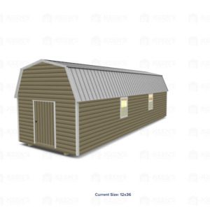 12x36 Lofted Shed Barn