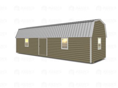 Keen's Buildings, 12x36 Lofted Shed Barn w/ Eve Side Door, KBS-GED123607-1D4W