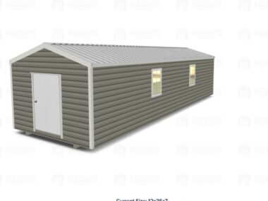 Keen's Buildings, 12x36 Shed w/ Gable Side Door, KBS-123607GSD-1D4W