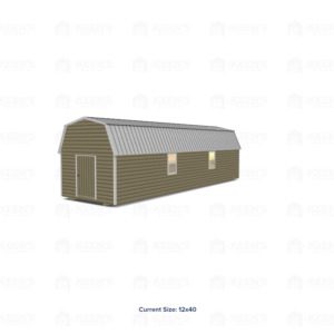 12x40 Lofted Shed Barn