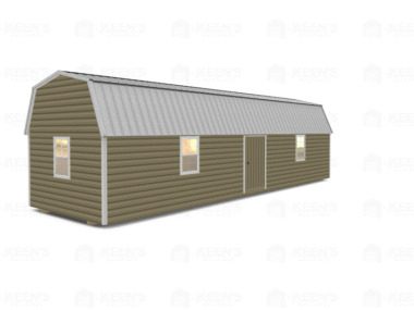 Keen's Buildings, 12x40 Lofted Shed Barn w/ Eve Side Door, KBS-GED124007-1D4W