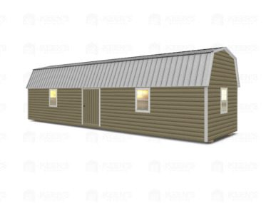 Keen's Buildings, 12x40 Lofted Shed Barn w/ Eve Side Door, KBS-GED124007-1D4W