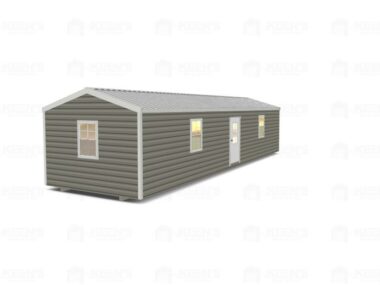 Keen's Buildings, 12x40 Shed w/ Eve Side Door, KBS-EG124007-1D4W