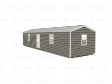 Keen's Buildings, 12x40 Shed w/ Eve Side Door, KBS-EG124007-1D4W