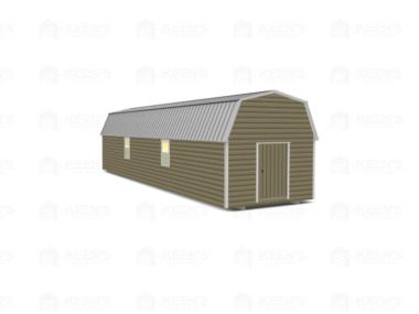 Keen's Buildings, 12x44 Lofted Shed Barn, KBS-GSD124407-1D4W