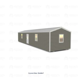 12x44 Shed w/ Eve Side Door