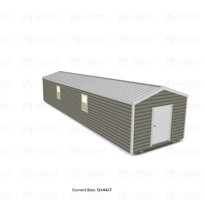 12X44 Shed W/ Gable Side Door 12X44 Shed With Gable Side Door Keen'S Buildings, 12X44 Shed W/ Gable Side Door, Kbs-124407Gsd-1D4W