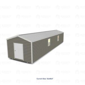 12x44 Shed w/ Gable Side Door