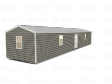 Keen's Buildings, 12x50 Shed w/ Eve Side Door, KBS-EG124007-1D4W-1