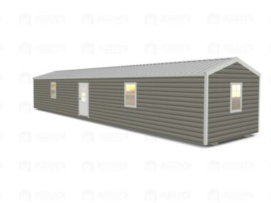 Keen's Buildings, 12x50 Shed w/ Eve Side Door, KBS-EG124007-1D4W-1