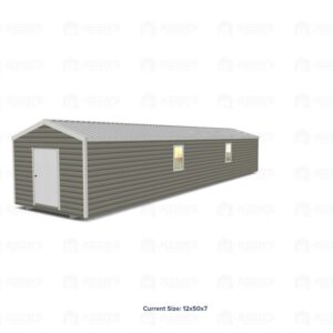 12x50 Shed w/ Gable Side Door