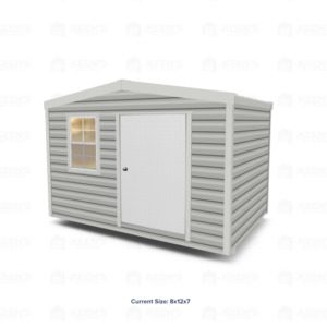 12x8 Shed w/ Gable Side Door