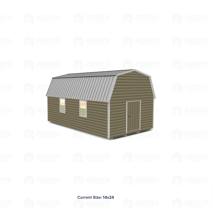 14X24 Lofted Shed Barn 14X24 Lofted Shed Barn Keen'S Buildings, 14X24 Lofted Shed Barn, Kbs-Gsd142407-1D4W