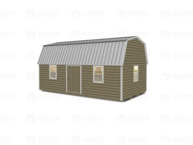 14x24 Lofted Shed Barn w/ Eve Side Door