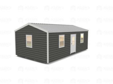 Keen's Buildings, 14x24 Shed w/ Eve Side Door, KBS-EG142407-1D4W
