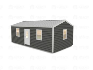 Keen's Buildings, 14x24 Shed w/ Eve Side Door, KBS-EG142407-1D4W