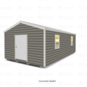 14x24 Shed w/ Gable Side Door