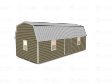 Keen's Buildings, 14x30 Lofted Shed Barn w/ Eve Side Door, KBS-GED143007-1D4W