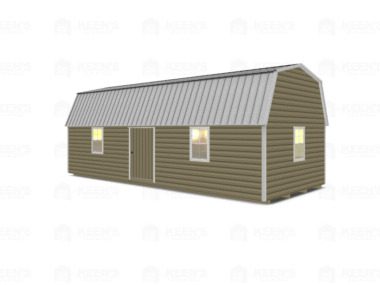 Keen's Buildings, 14x32 Lofted Shed Barn w/ Eve Side Door, KBS-GED143207-1D4W