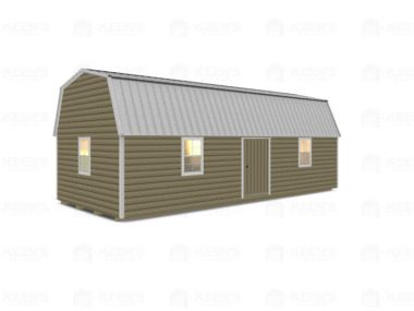 Keen's Buildings, 14x32 Lofted Shed Barn w/ Eve Side Door, KBS-GED143207-1D4W
