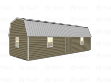 Keen's Buildings, 14x36 Lofted Shed Barn w/ Eve Side Door, KBS-GED143607-1D4W