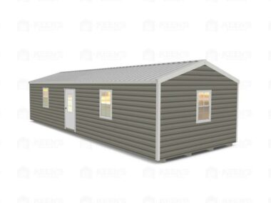Keen's Buildings, 14x36 Shed w/ Eve Side Door, KBS-EG143607-1D4W