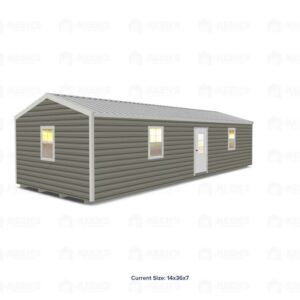 14x36 Shed w/ Eve Side Door