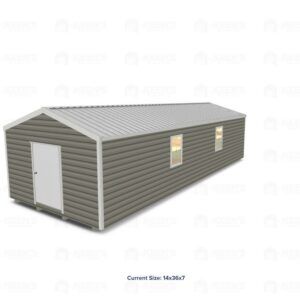 14x44 Shed w/ Gable Side Door