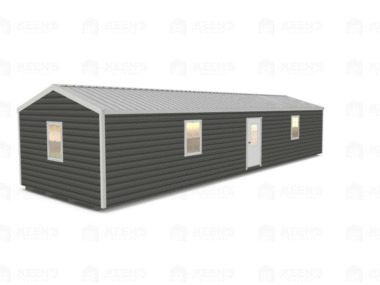 Keen's Buildings, 14x44 Shed w/ Eve Side Door, KBS-EG144407-1D4W