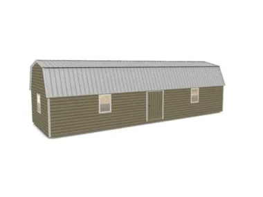 Keen's Buildings, 14x44 Lofted Shed Barn w/ Eve Side Door, KBS-GED144407-1D4W